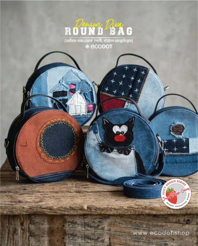 Denim Diva Signature Round Bag Collecti